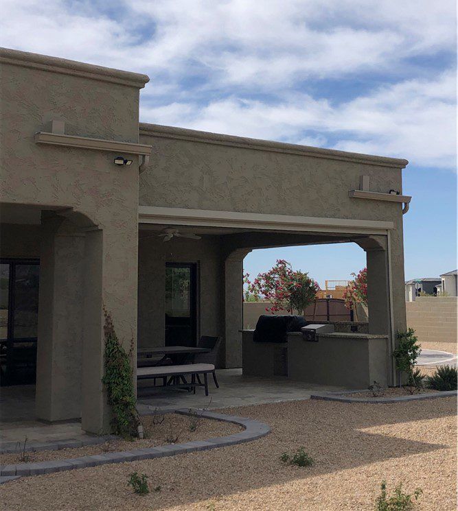 Scupper Gutters, AZ Rain Gutters, Patio, Shade Experts Phoenix, AZ