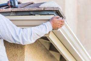 install rain gutter