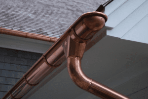 copper rain gutters